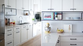 Interior Design – This Modern White Kitchen Has A Surprising Detail [upl. by Neruat]