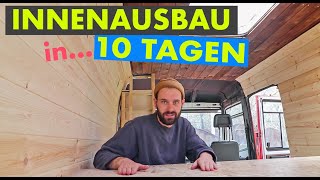 CAMPER INNENAUSBAU  Was ist in 10 Tagen möglich [upl. by Sinnard]