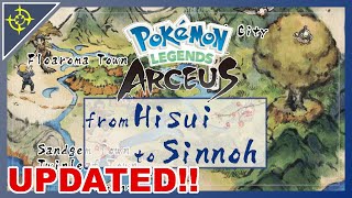 UPDATED Sinnoh Locations in Hisui [upl. by Taro]