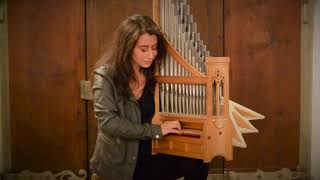 Catalina Vicens  Medieval Portative Organ  Rondeau  C Cooman 2014 [upl. by Sivehc]