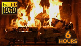 HD Crackling Birchwood Fireplace 6 Hours  from Fireplace For Your Home [upl. by Marten]