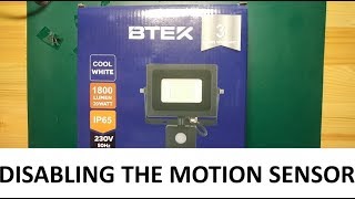 How to Bypass the Motion Sensor on a LED Floodlight [upl. by Norred750]