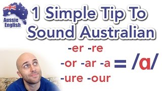 1 Simple Tip To Sound Australian ɑ  How To Do an Aussie Accent [upl. by Schoof]