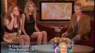 Taylor Swift on Ellen Part 2 [upl. by Ahseiyt756]