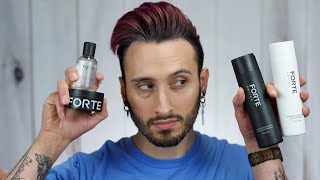 FORTE Series Review  Molding Paste Argan Oil Serum Shampoo amp Conditioner [upl. by Waxler]