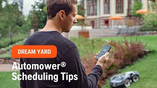 Automower® 430X Tips How to Schedule Your Mower  Husqvarna [upl. by Myer]