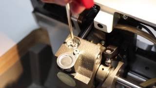 SERVICE VIDEO  Dürkopp Adler cl 867  Basic settings hook middle part opener VERSION 2 [upl. by Jarrid]