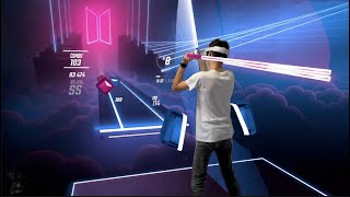 Beat Saber Mixed Reality on Oculus Quest 2 [upl. by Hugo808]