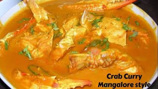 Crab Curry  Mangalorean Crab Curry  Indian Crab Curry Recipe [upl. by Eul]