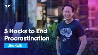 5 Mental Hacks To End Procrastination  Jim Kwik [upl. by Nnylkoorb617]