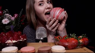 ASMR Essen  Liebe ❤️ VALENTINES MUKBANG  Super Sweet in GermanDeutsch [upl. by Bibah60]