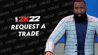 HOW TO REQUEST A TRADE IN NBA 2K22 MyCAREER — CURRENT GEN [upl. by Fuld]