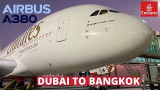 Emirates Airlines Airbus A380 Economy class  DubaiBangkok Trip Report [upl. by Carolin702]