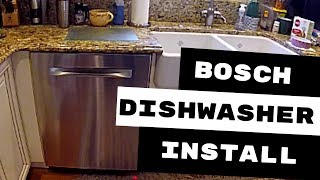 BOSCH DISHWASHER INSTALLATION AVOID THESE 3 MISTAKES [upl. by Hayarahs]