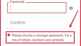 Google amp Play Store Account  Fix Choose a Stronger Password Try A Mix of Letters Number amp Symbols [upl. by Lizzie]