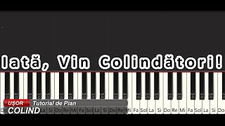 Iata Vin Colindatori  Tutorial Pian [upl. by Weitzman]