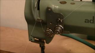 Adler Leather Machine Threading Tutorial [upl. by Ainoet568]