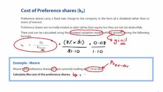 CIMA F2 Cost of Preference shares [upl. by Gibe553]