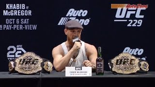 UFC 229 Prefight Press Conference Khabib vs McGregor [upl. by Ativad72]