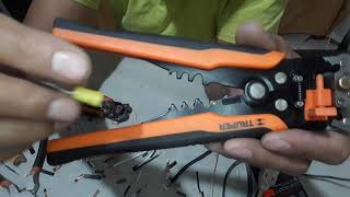 Pinza pelacable automática automatic wire stripper Truper Klein Tools Stanley toolcraft electricos [upl. by Ozzie]