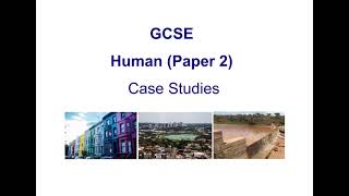 GCSE  ALL PAPER 2 CASE STUDIES  AQA [upl. by Nylek]