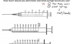 U100 Insulin Dosage Calculation Two Examples [upl. by Funch378]