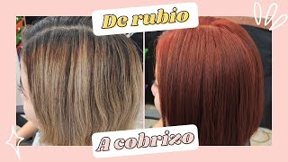 De cabello rubio a cobrizo  Lilyymakeuup [upl. by Enela641]