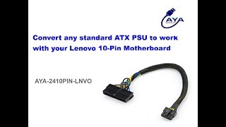 Convert any standard ATX PSU to work with your Lenovo 10Pin Motherboard [upl. by Denis]