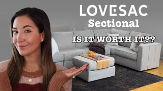 Lovesac Sectional Review  IS IT WORTH IT [upl. by Noiramaj984]