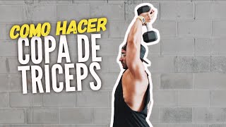 COMO HACER COPA DE TRÍCEPS  Gymtopz [upl. by Nagiam789]