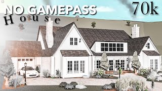 Bloxburg No Gamepass House 70k [upl. by Annaiek]