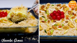 Nawabi Semai No Custard Powder  Creamy Laccha Semai  Vamicelli Cream Pudding  Nawabi Firni Semai [upl. by Tuhn]