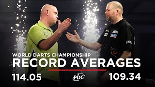 RECORDBREAKING AVERAGES Van Barneveld v Van Gerwen  2017 World Darts Championship [upl. by Ahsinut]