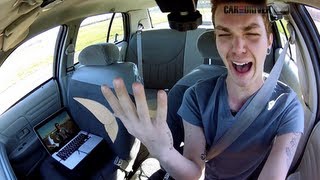 Worlds Dumbest Driver Texting While Driving  CAR and DRIVER [upl. by Larianna]