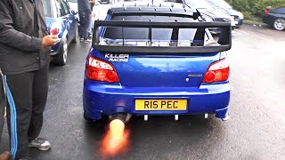 Subaru Impreza WRX Cosworth  Anti Lag FLAMES [upl. by Geminius14]