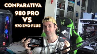 Test Rendimiento Comparativa SSD Samsung 980 PRO vs 970 EVO PLUS [upl. by Rosmunda728]