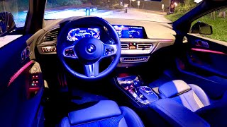 New BMW 1 Series 2021  CRAZY AMBIENT LIGHTS demonstration M Sport interior [upl. by Kalie245]