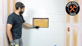 Shower Niche Tile Tips for Beginners [upl. by Aiyotal]