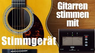 Stimmgerät  Gitarre stimmen [upl. by Eetnahs319]