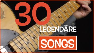 EGitarren Lieder  30 Top Songs Riffs [upl. by Eremahs]