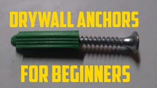 how to use drywall Anchors [upl. by Miculek]