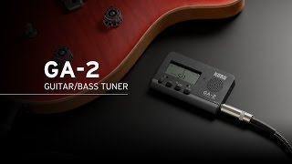 Introducing the new KORG GA2 The compact handheld tuner for guitar amp bass [upl. by Leipzig]