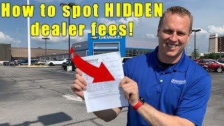 9 fees to NEVER pay a car dealership Tips on car buying how to negotiate and how to buy a car [upl. by Janella261]