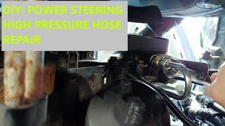 Changing Power Steering Hoses on 2002 Dodge Dakota V8 [upl. by Elokyn875]