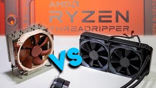 Cooling AMD Threadripper  Air vs AIO All in One Liquid [upl. by Ahsinert888]