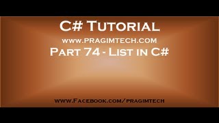 Part 74 List collection class in c [upl. by Orat]