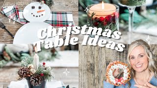 CHRISTMAS TABLE DECORATIONS IDEAS 2023 [upl. by Idnib76]