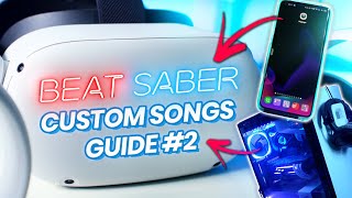 EASY Way To Downgrade Beat Saber amp Get Custom Songs Mod Oculus Quest 2 Without PC or With Outdated [upl. by Enidanreb]