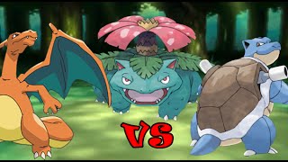 Charizard vs Blastoise vs Venusaur  SPORE [upl. by Annaiv]