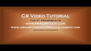 Part 27  C Tutorial  Properties in Cavi [upl. by Moise]